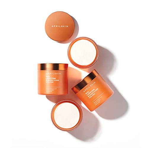 APRILSKIN Carrotene Aclaradoras, beta-caroteno como ingrediente clave, exfoliación suave.