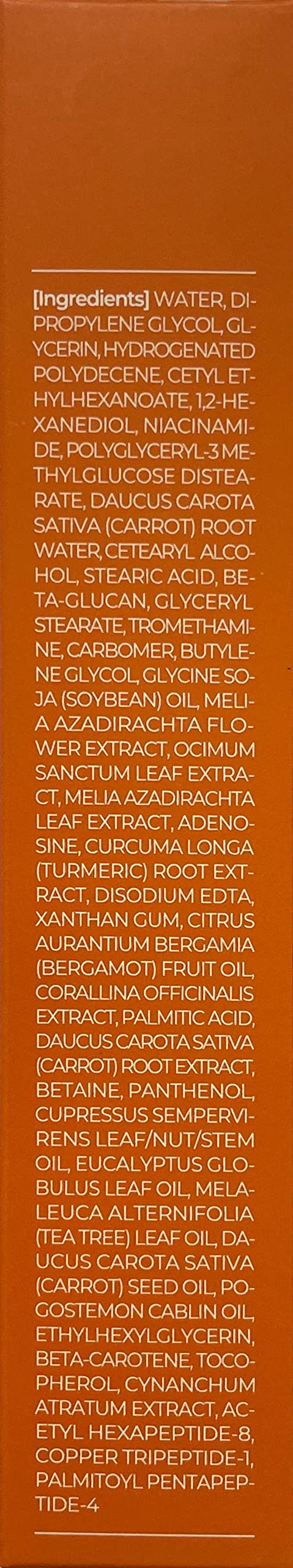 Morning routine image with APRILSKIN Carrotene Clarifying Cream for balanced skin.