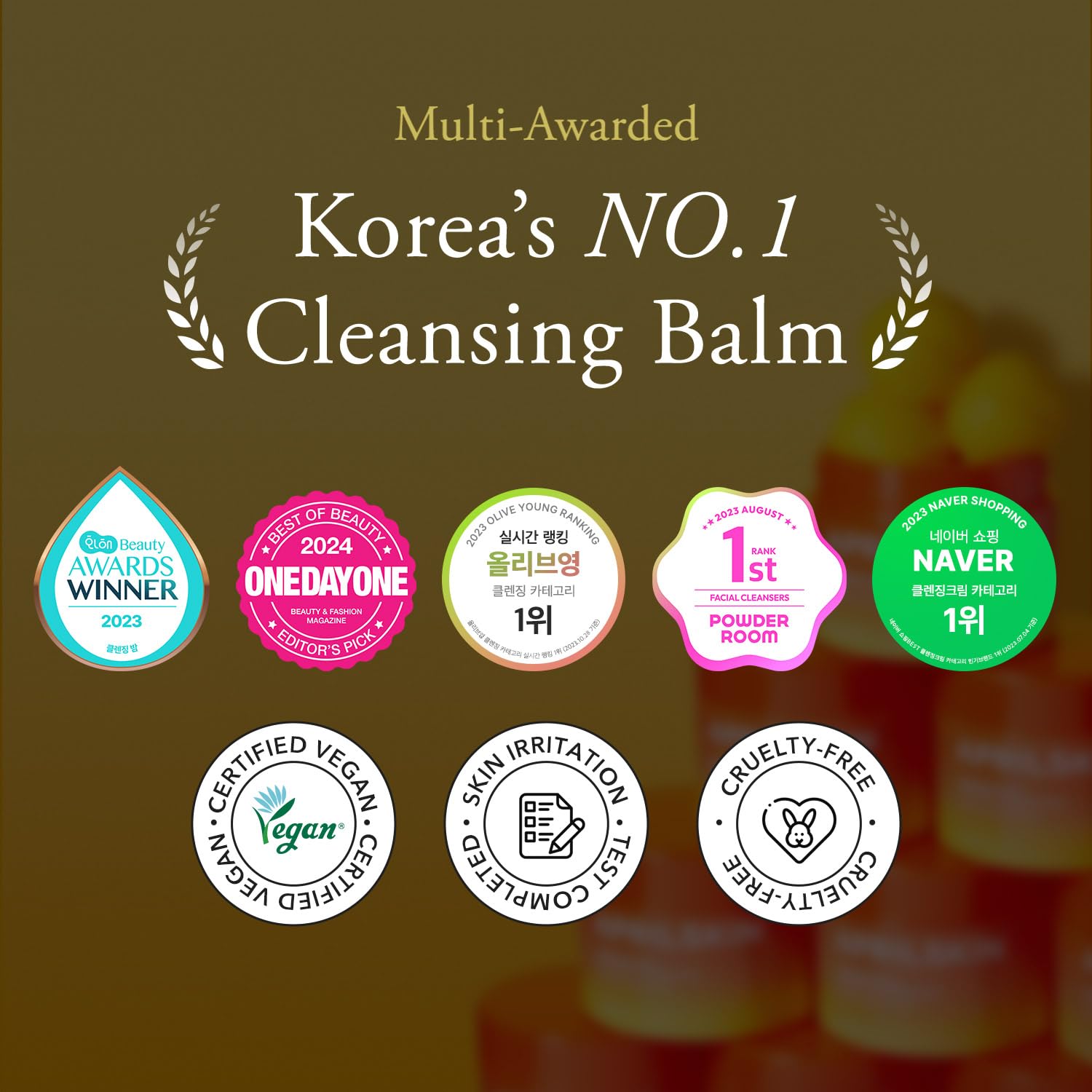 APRILSKIN Carrotene IPMP Hydromelt Balm melts makeup and sunscreen on fingertips.