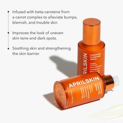 APRILSKIN Carrotene serum texture closeup shows lightweight hydration.