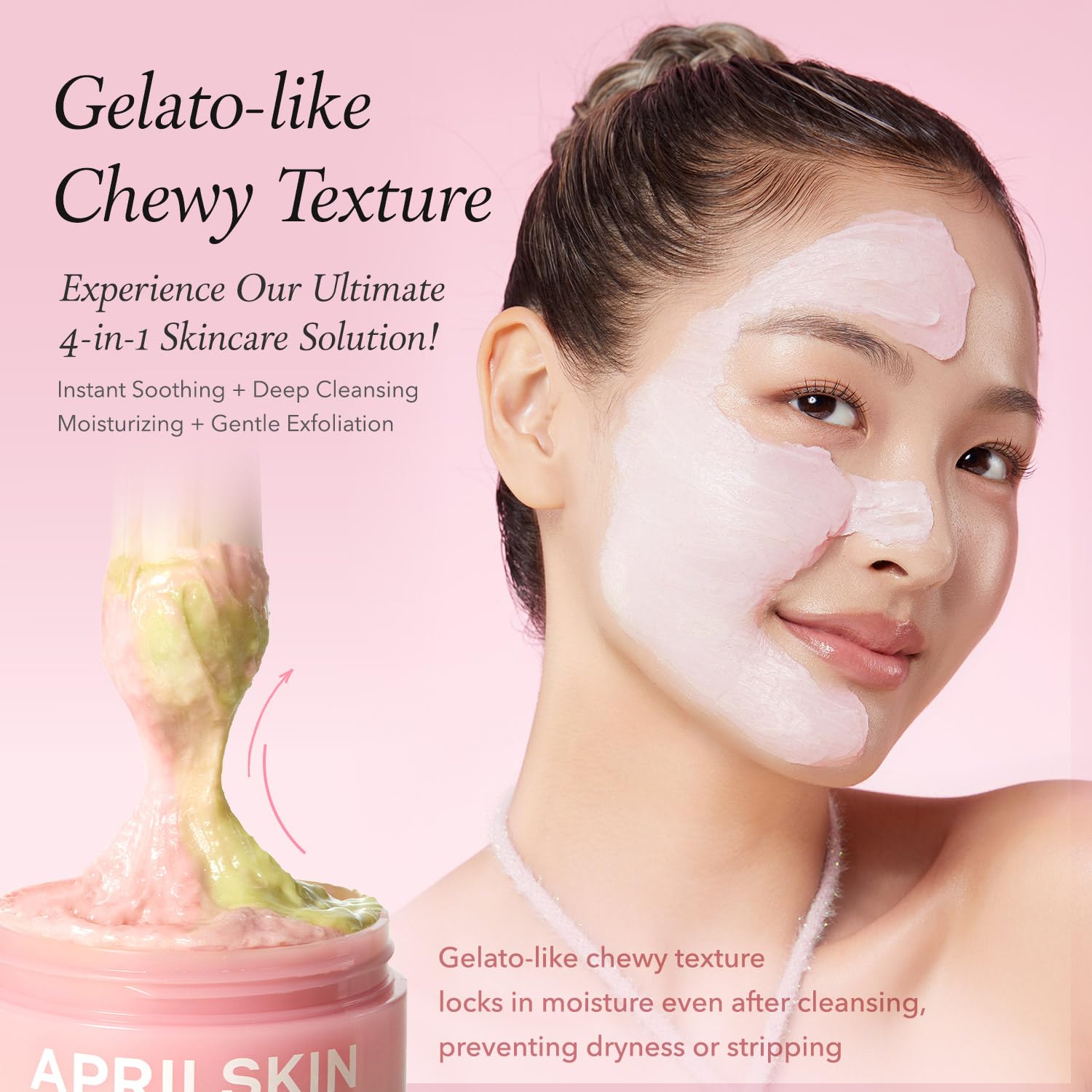 APRILSKIN Pink Aloe Facial Polish Cleanser non-comedogenic formula suitable for sensitive skin