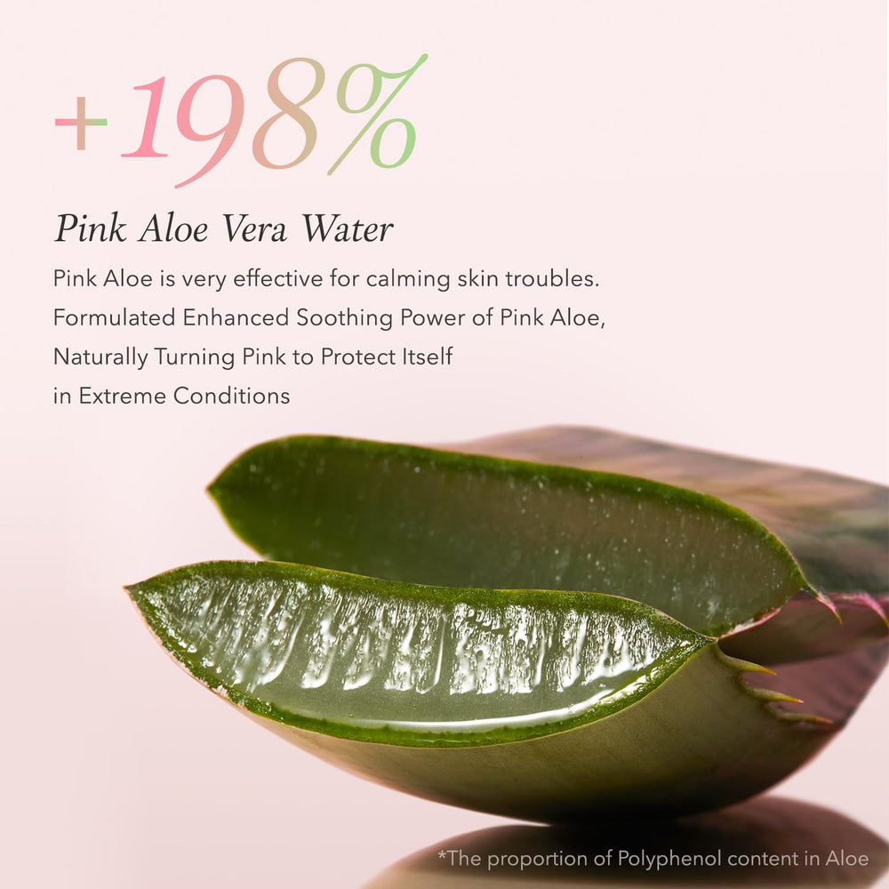 APRILSKIN Pink Aloe Facial Polish Cleanser 100ppm Pink Aloe Vera Water soothing hydration