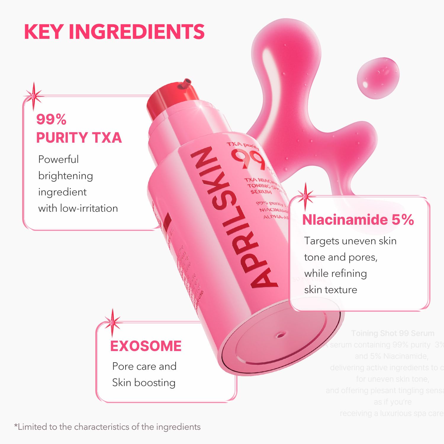 APRILSKIN Toning Shot bottle pump application setup for quick step-zero prep