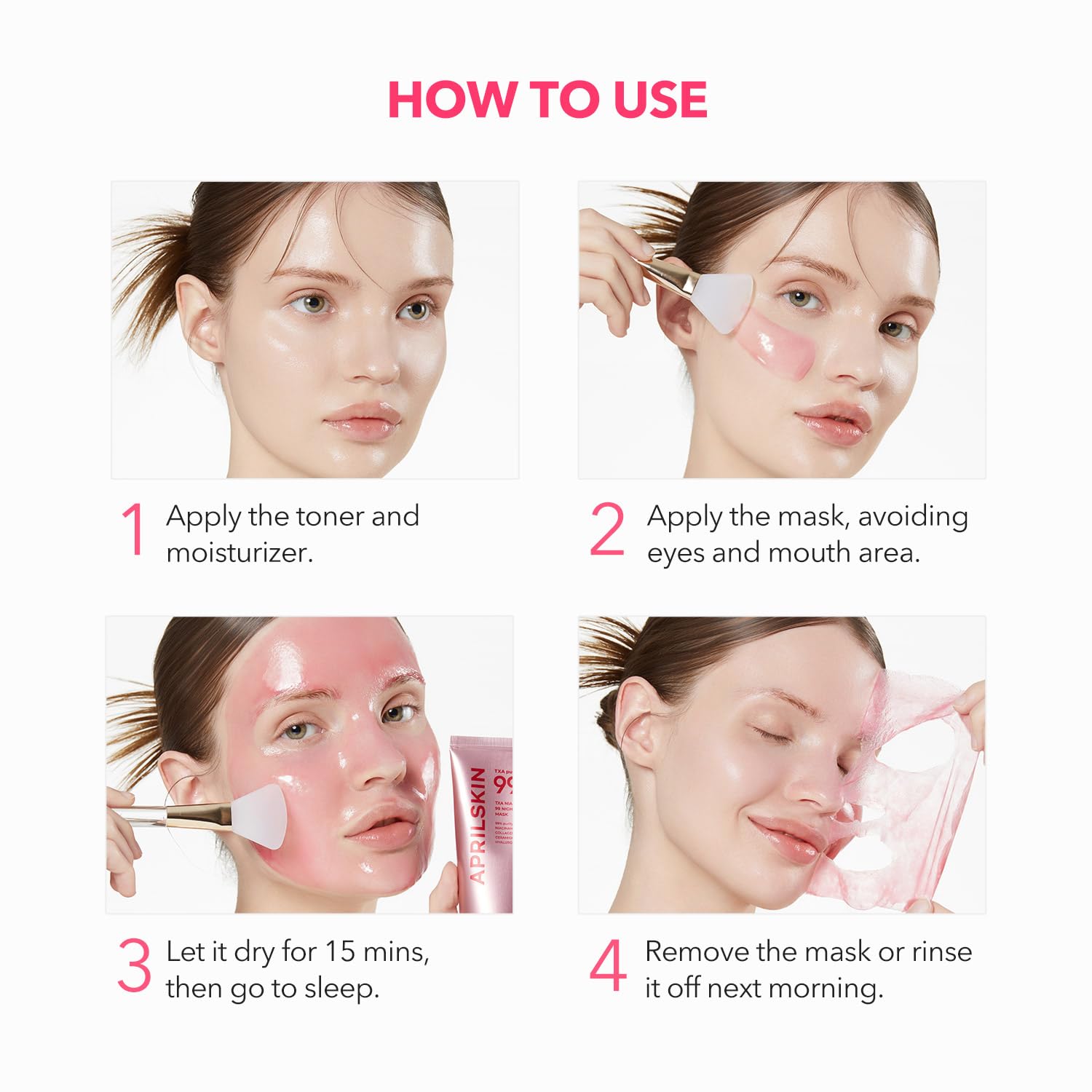 APRILSKIN TXA Niacinamide glass-skin morning look hints at radiant complexion