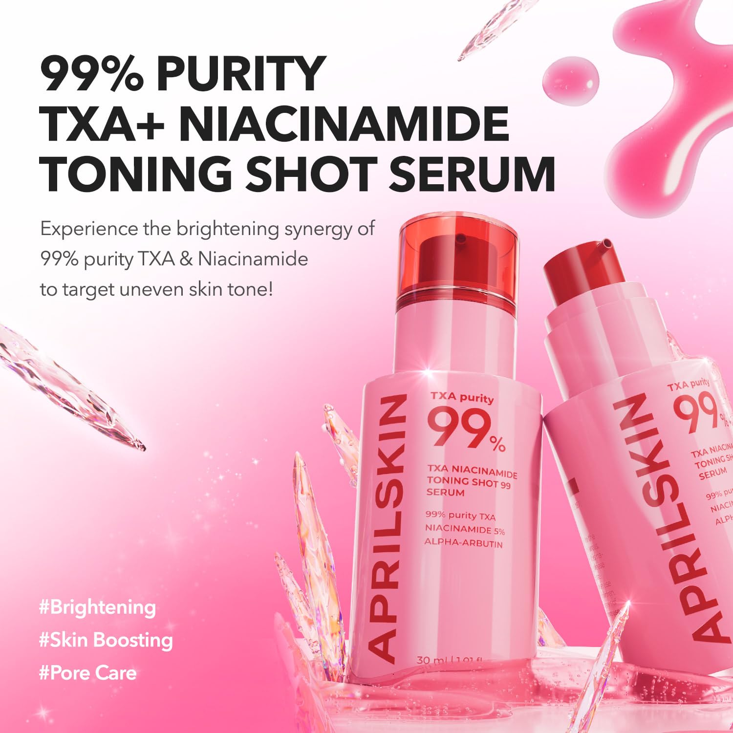 APRILSKIN TXA Niacinamide serum with micro-spicule detail for precise ingredient delivery