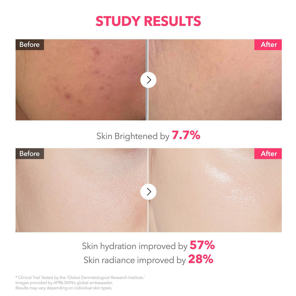 APRILSKIN TXA Pink Capsule Gel Mask being applied on skin demonstrates overnight care