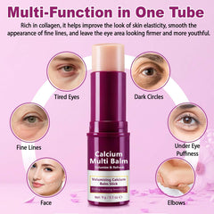 APUUFYQC Calcium Multi Balm Stick on hand illustrates quick, nourishing coverage anytime.
