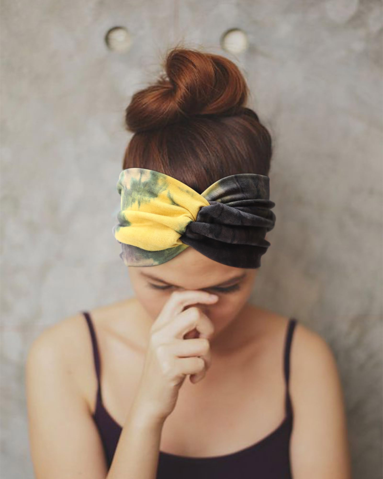 AQOKKA wide headband covers more hair for a smooth, polished look.