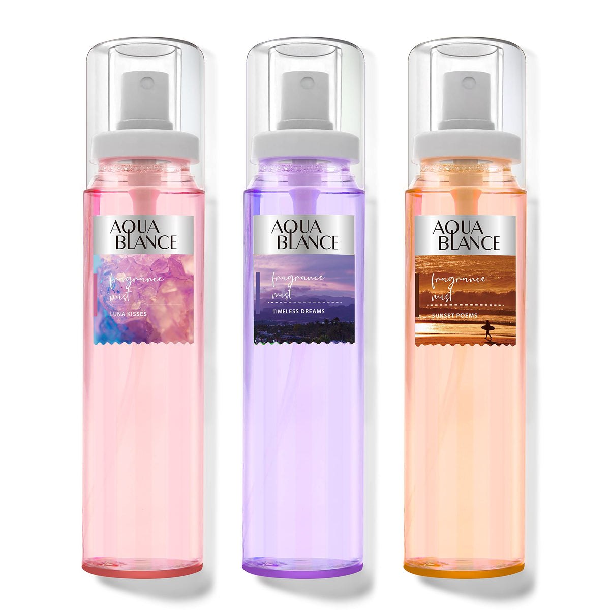 AQUA BLANCE body spray pack-3-bottles for all-day freshness.