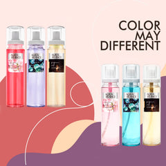 Aqua Blance body spray model posing to showcase chic, modern scent for daily wear.