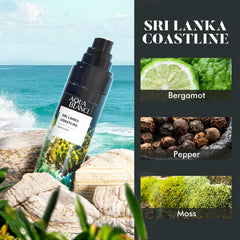 Aqua Blance notes-bergamot-cedar highlights a fresh, woody fragrance ideal for daytime wear.