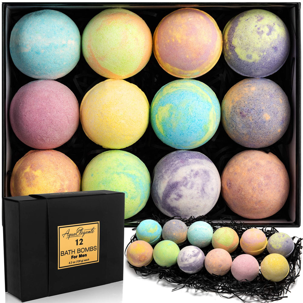 Aqua Elegante gift-set 12 bath bombs for luxurious gifting and relaxation