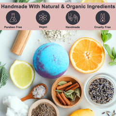 Aqua Elegante ocean-lavender bath bomb for a calming soak and aromatic experience