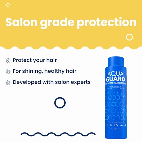 AQUA GUARD helps prevent green hair under chlorine exposure.