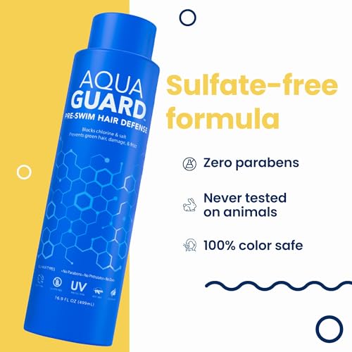 AQUA GUARD helps preserve natural color during swims.