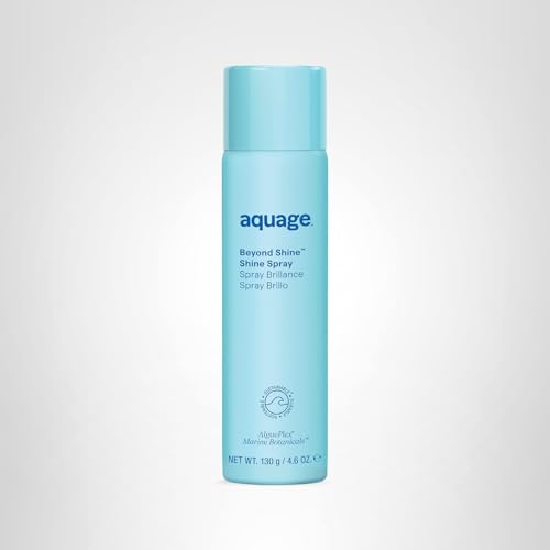 Aquage Beyond Shine 4-6oz bottle suited for quick styling touch-ups.