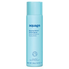 Aquage Beyond Shine bottle closeup shows a luminous, polished finish.
