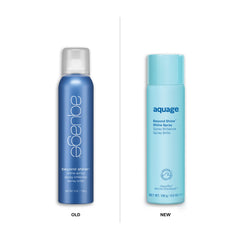 Aquage Beyond Shine glossy finish on hair enhances shine without weight.