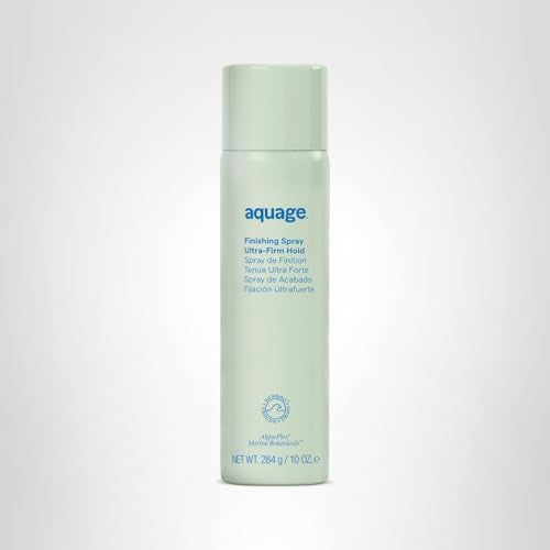 Aquage finishing spray low-voc formula graphic emphasizes safer styling option