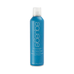AQUAGE Freezing Spray bottle closeup shows strong hold for lasting styles
