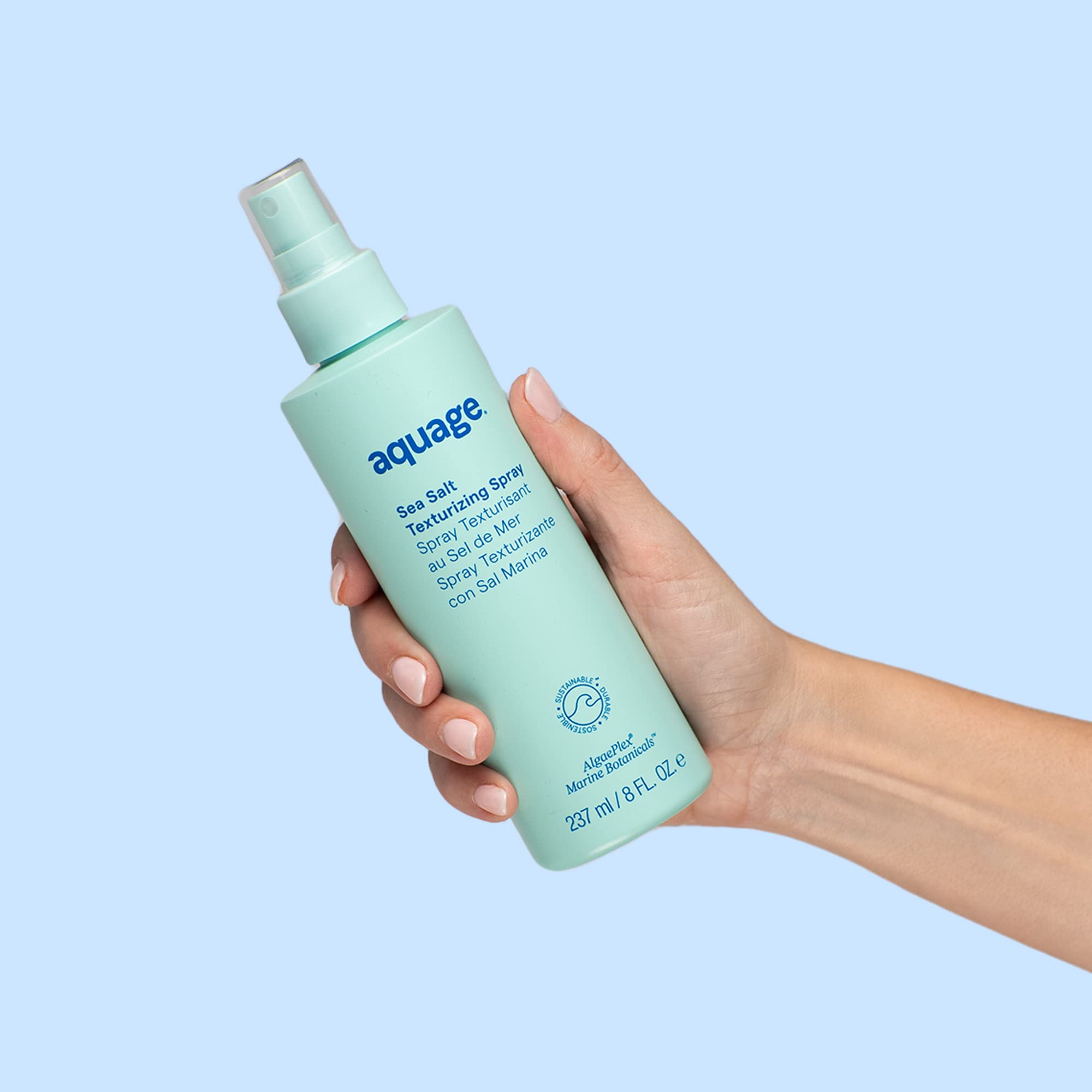 Aquage Sea Salt Texturizing Spray air-drying for a natural texture