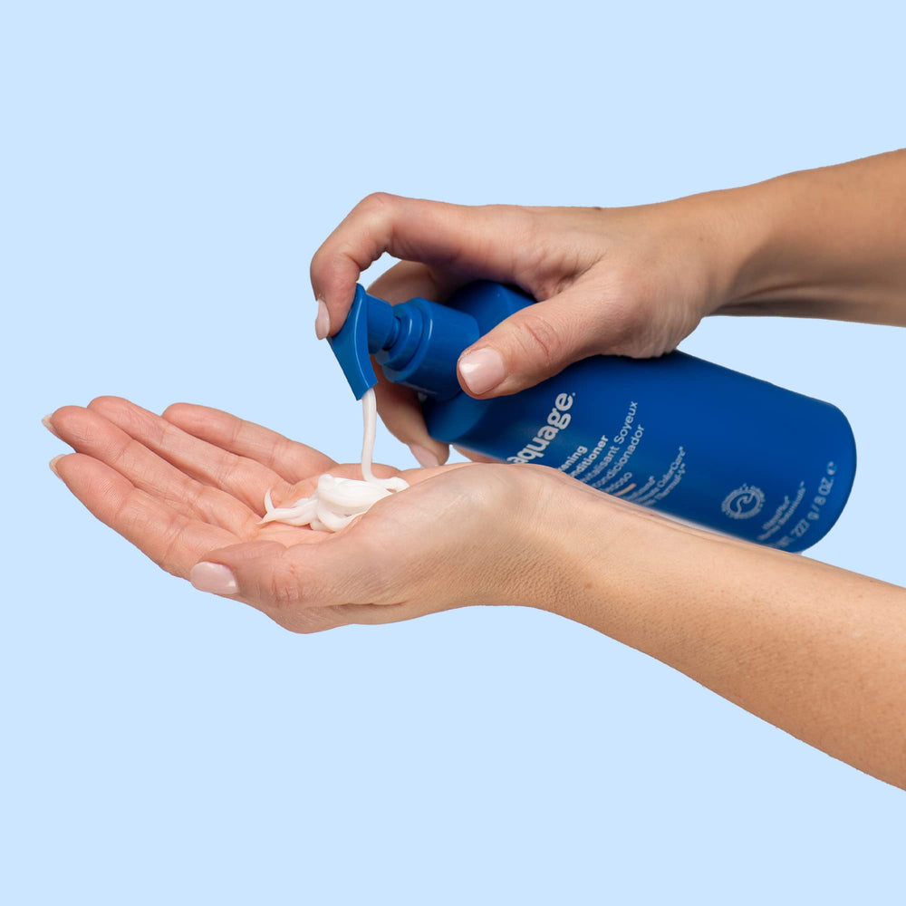 Aquage SeaExtend Silkening Conditioner red sea kelp ingredient closeup.