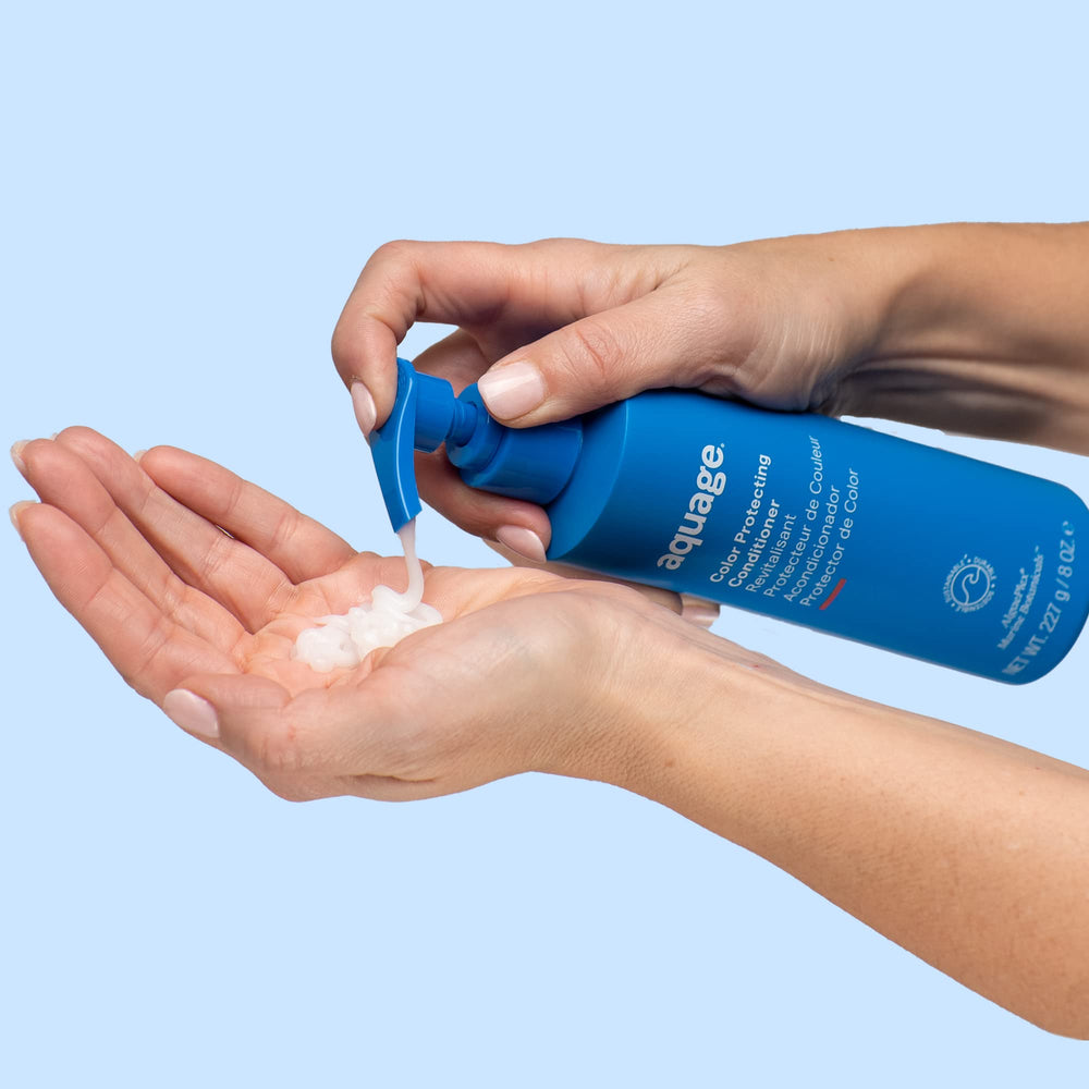 Aquage after-use shine emerges on hair
