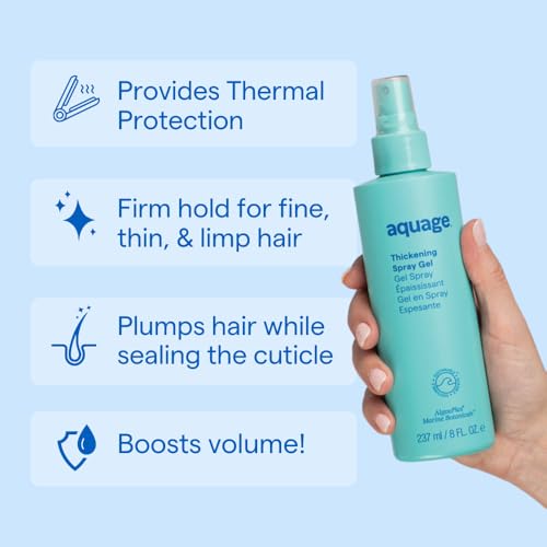 Aquage Thickening Spray Gel mist for volume and hold on fine hair