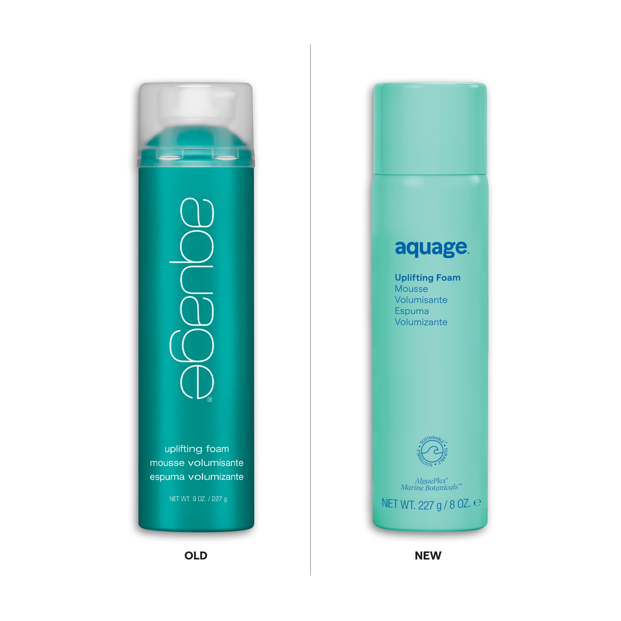 Aquage Uplifting Foam on wet hair ready to lift and shape.