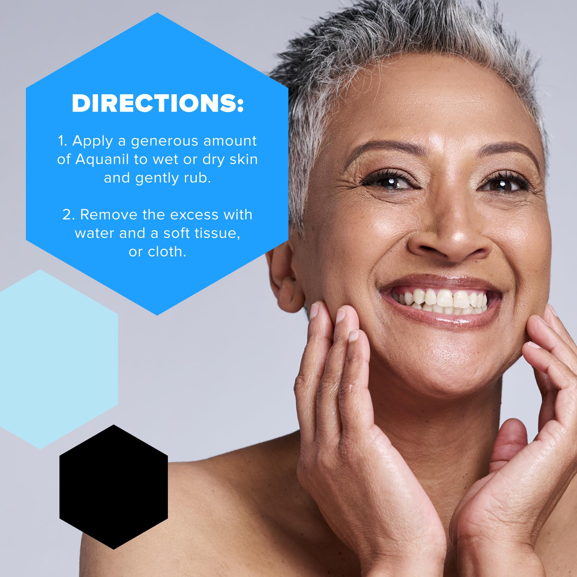 Aquanil 3-pack on shelf communicates value and daily skincare routine