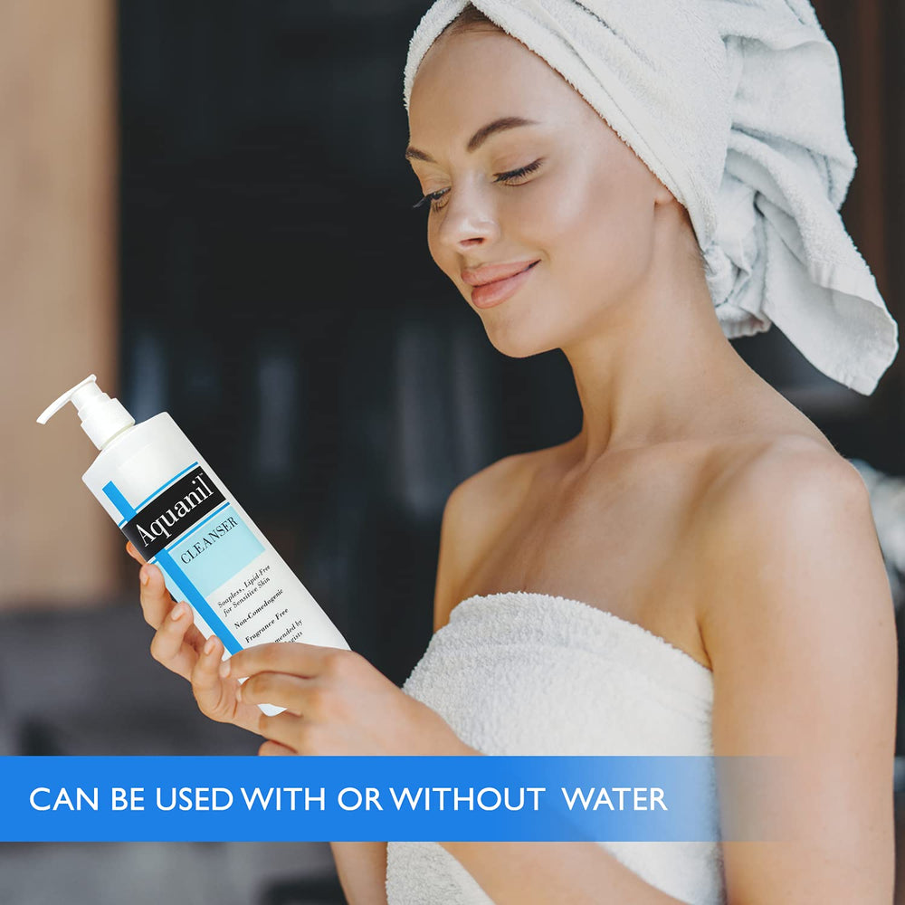 Aquanil Lotion use on face hands and body for balanced hydration.