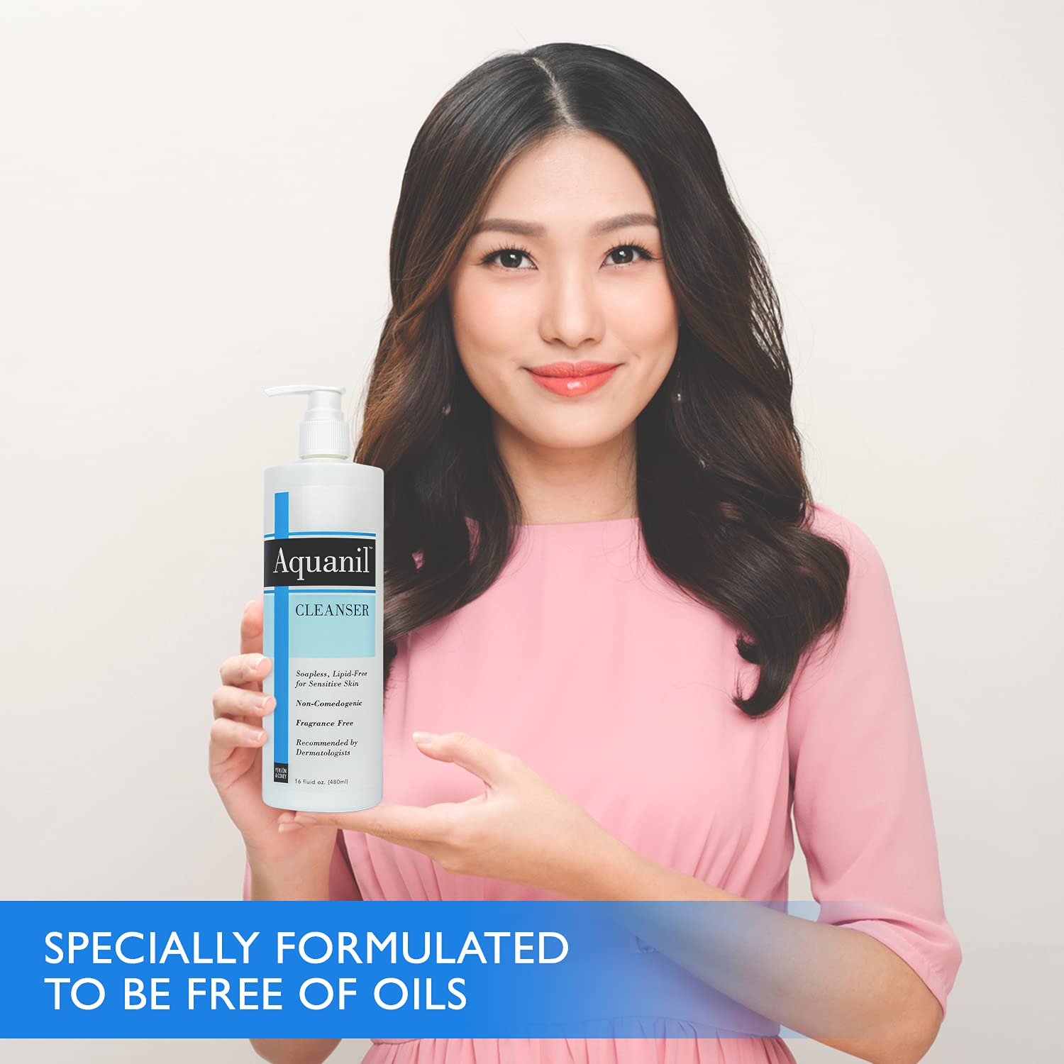 Aquanil Lotion silky-textured cleanse on skin suitable for sensitive skin.