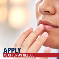 Aquaphor being applied to lips to provide instant soothing and protection