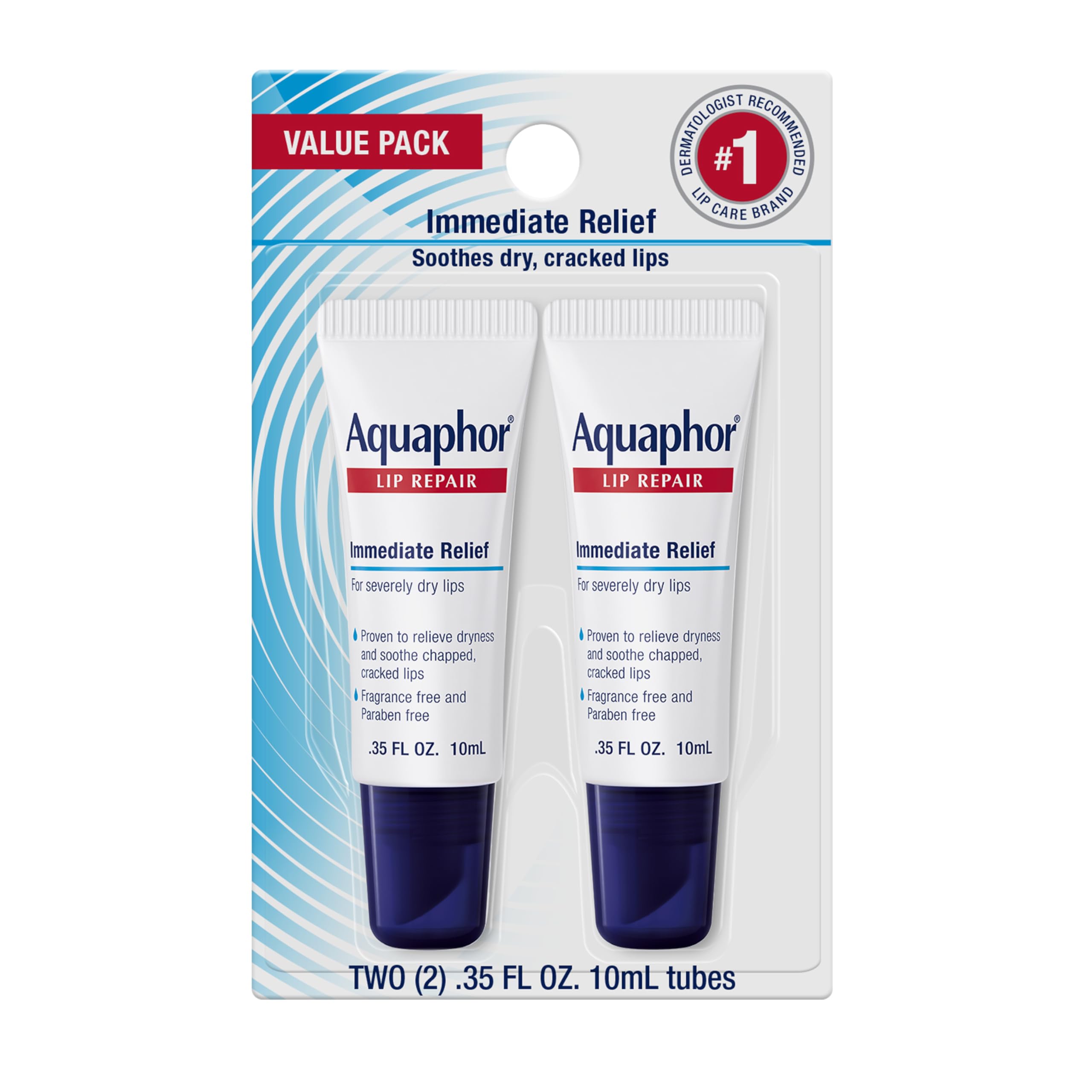 Aquaphor front packaging showing two tubes and value pack convenience