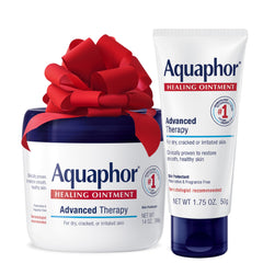 Aquaphor Healing Ointment 14oz jar close-up for dry skin relief.