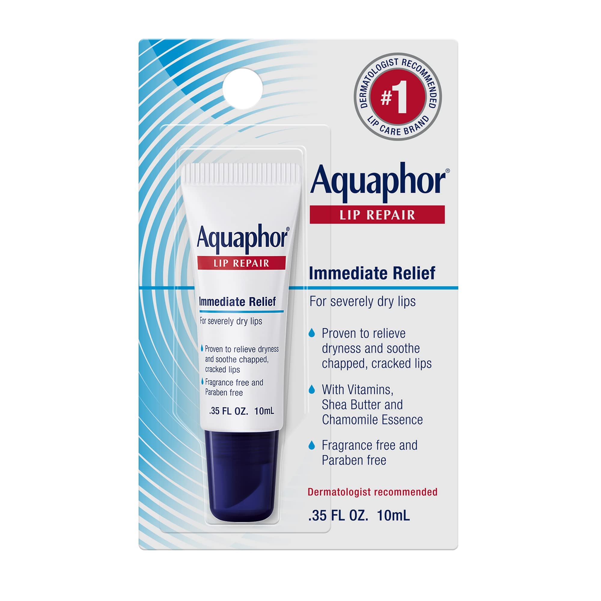 Aquaphor front tube showing product name and compact size for easy carrying