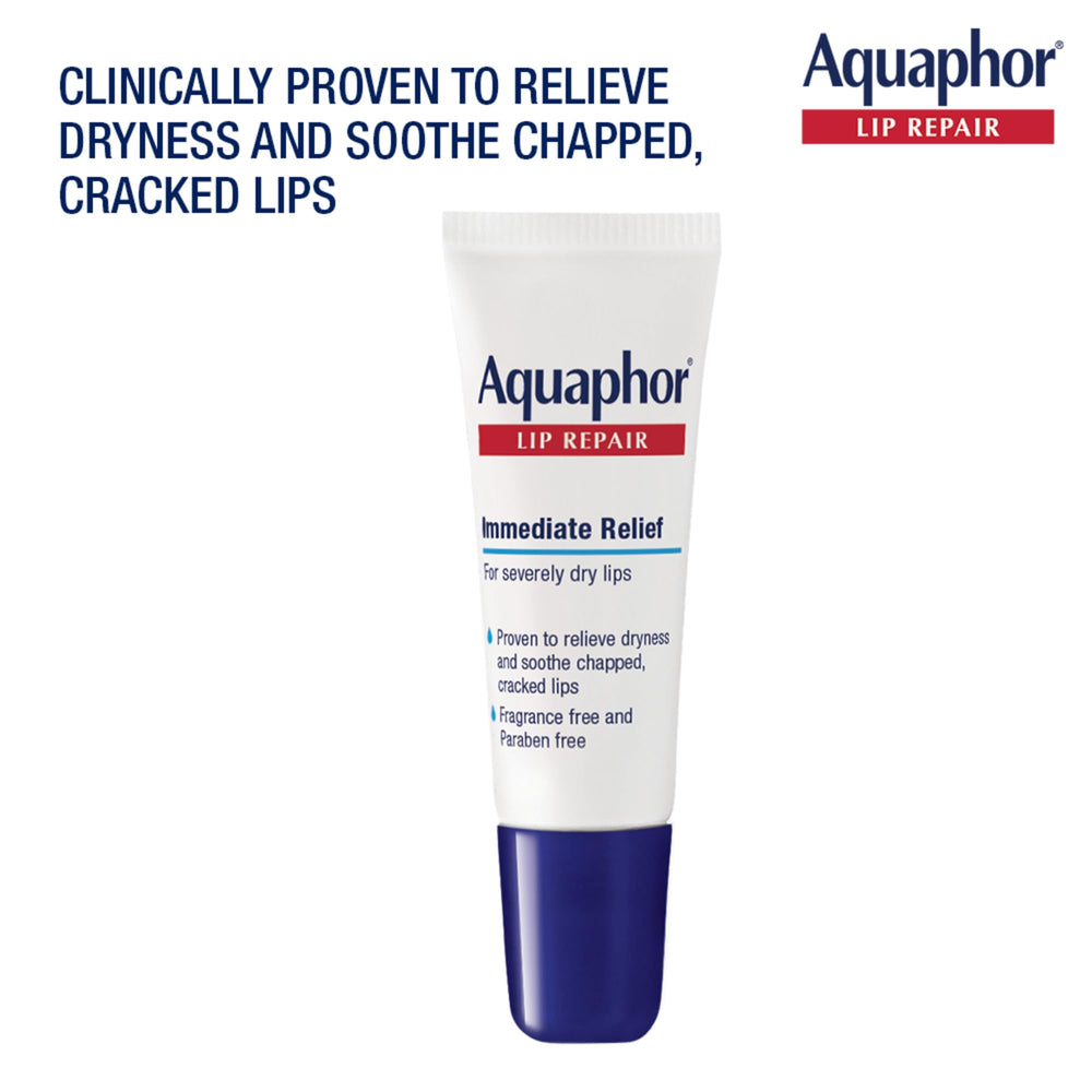 Aquaphor single tube with cap removed showing precise application tip