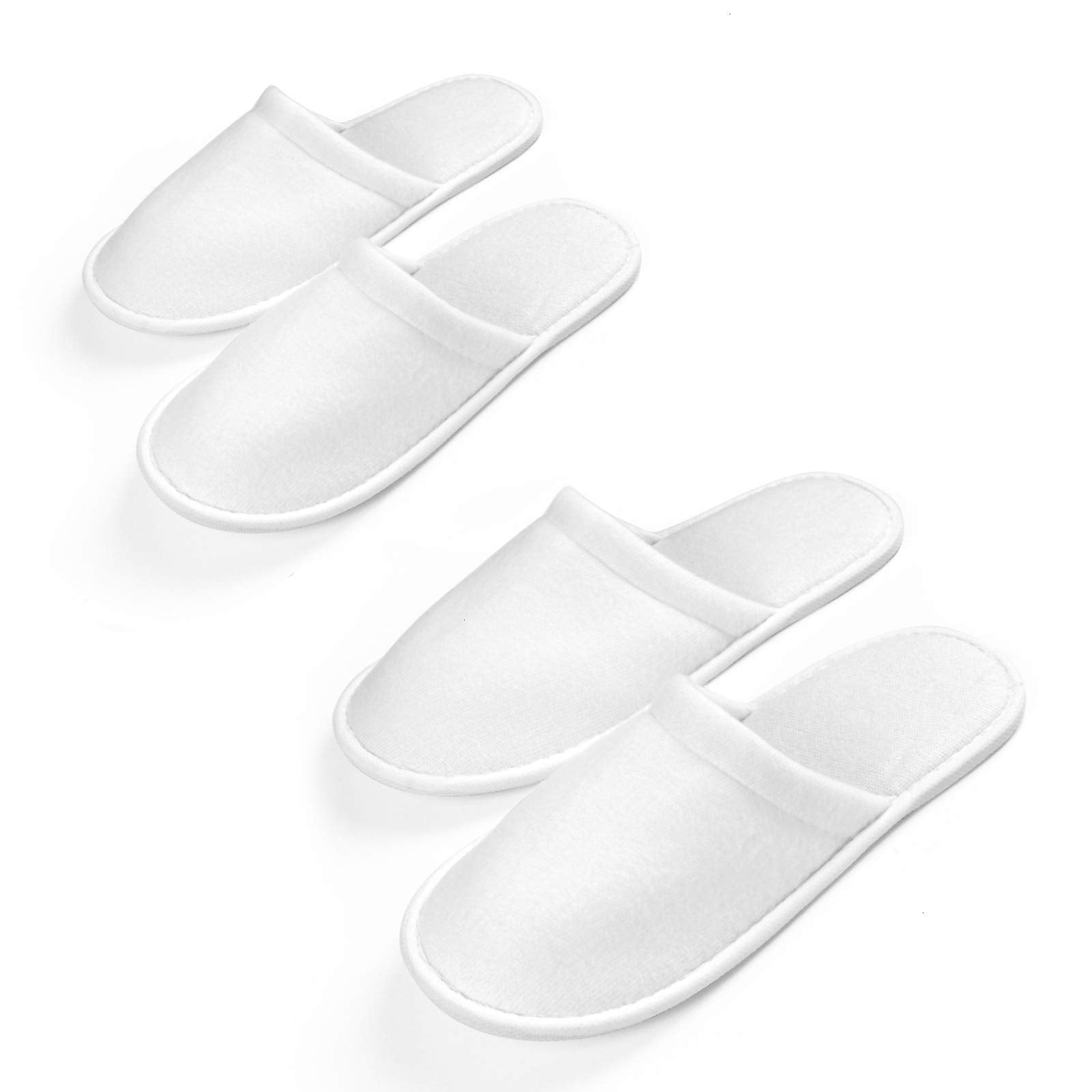 AQUEENLY Spa Slippers velvet closeup shows soft texture for guest comfort