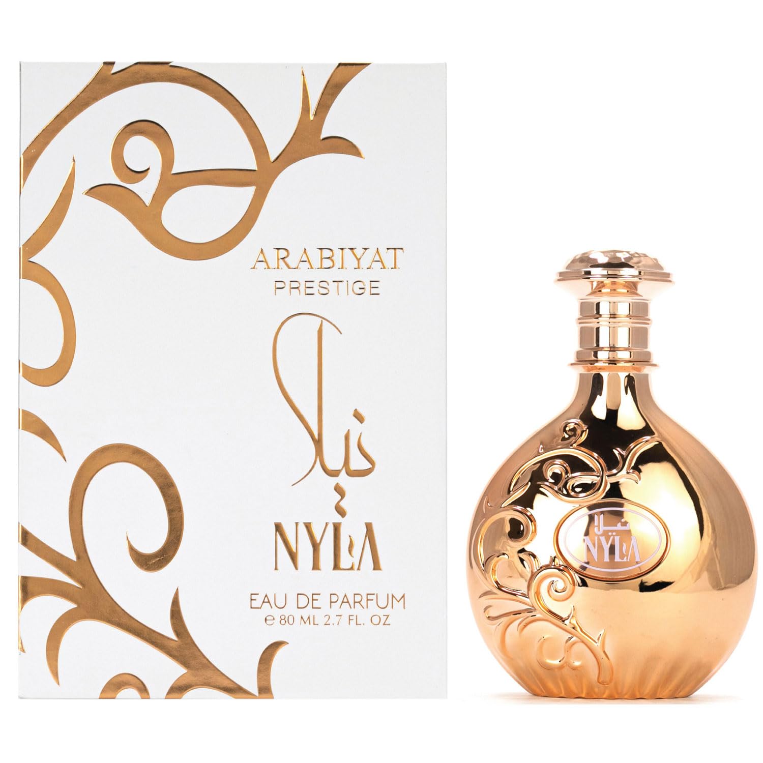 Arabiyat Nyla EDP bottle-front showcases a fresh daytime scent for confidence.