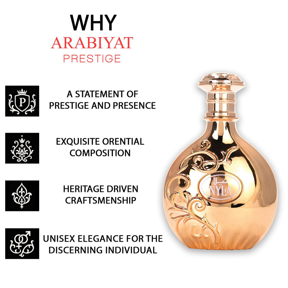 Arabiyat Nyla EDP lifestyle-woman conveys elegance for daily wear and events.