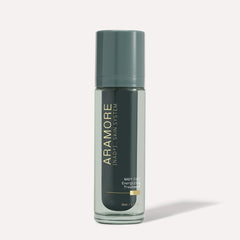 Aramore NAD+ Cell Energizing Treatment bottle shown for daily skincare routine.