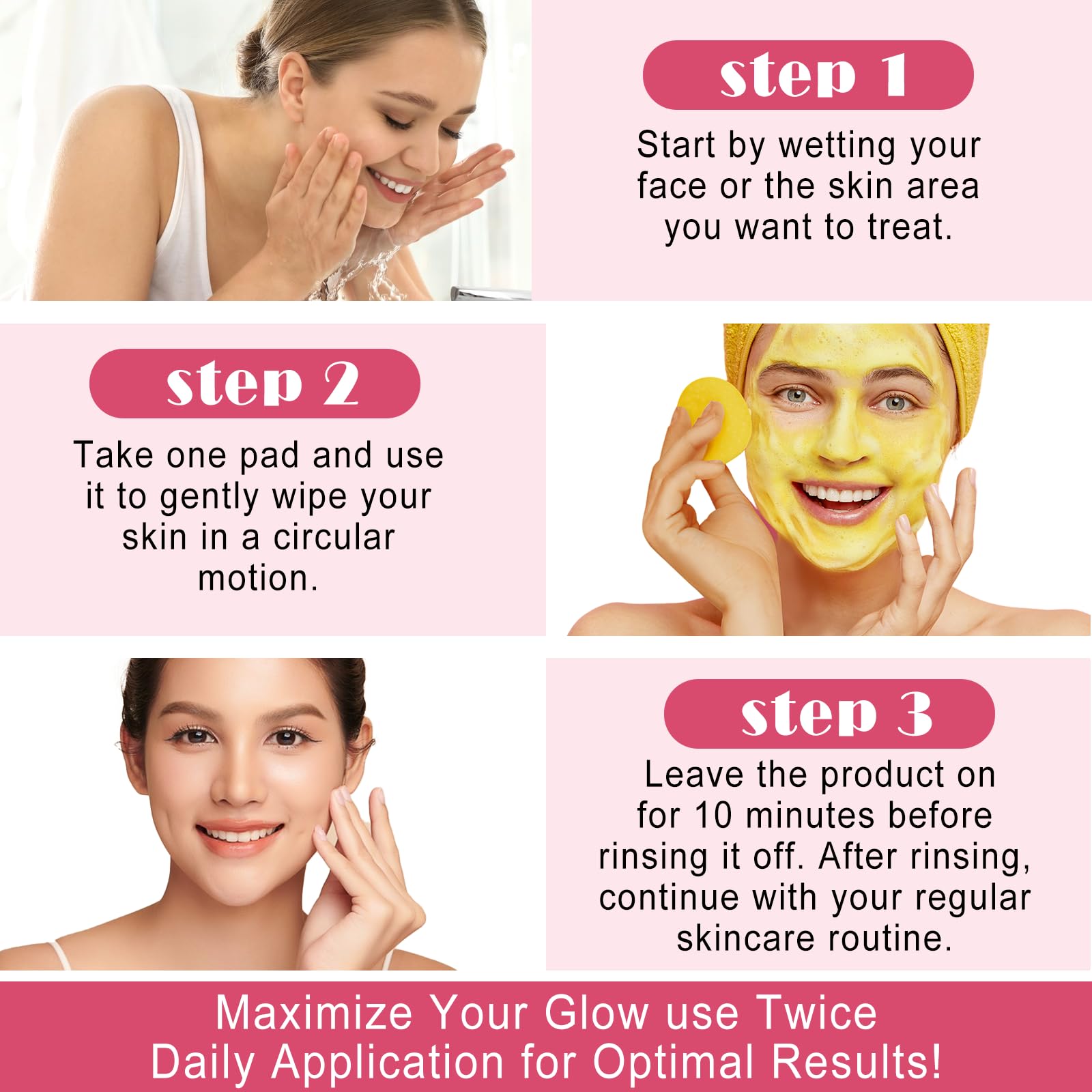 A r b c r n Turmeric Cleansing Pads packaging open for convenient single-use