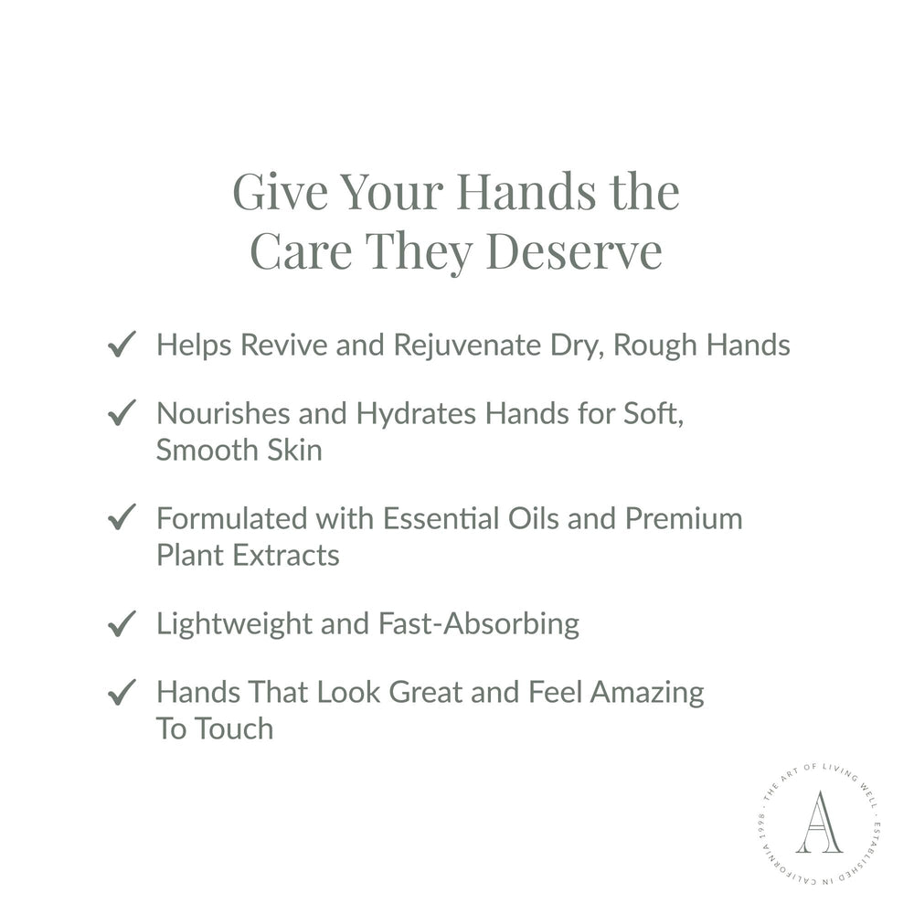 Archipelago Botanicals Charcoal Rose Hand Crème texture swatch demonstrating quick absorption.