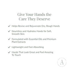 Archipelago Botanicals Charcoal Rose Hand Crème texture swatch demonstrating quick absorption.