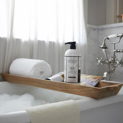 Archipelago Botanicals Milk Body Wash foam-lather reveals creamy texture for gentle cleansing