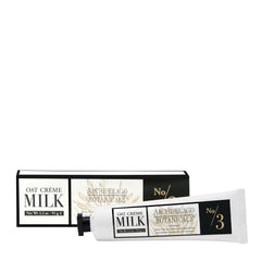 Archipelago Botanicals Oat Milk Hand Creme bottle demonstrates silky, non-greasy hydration.