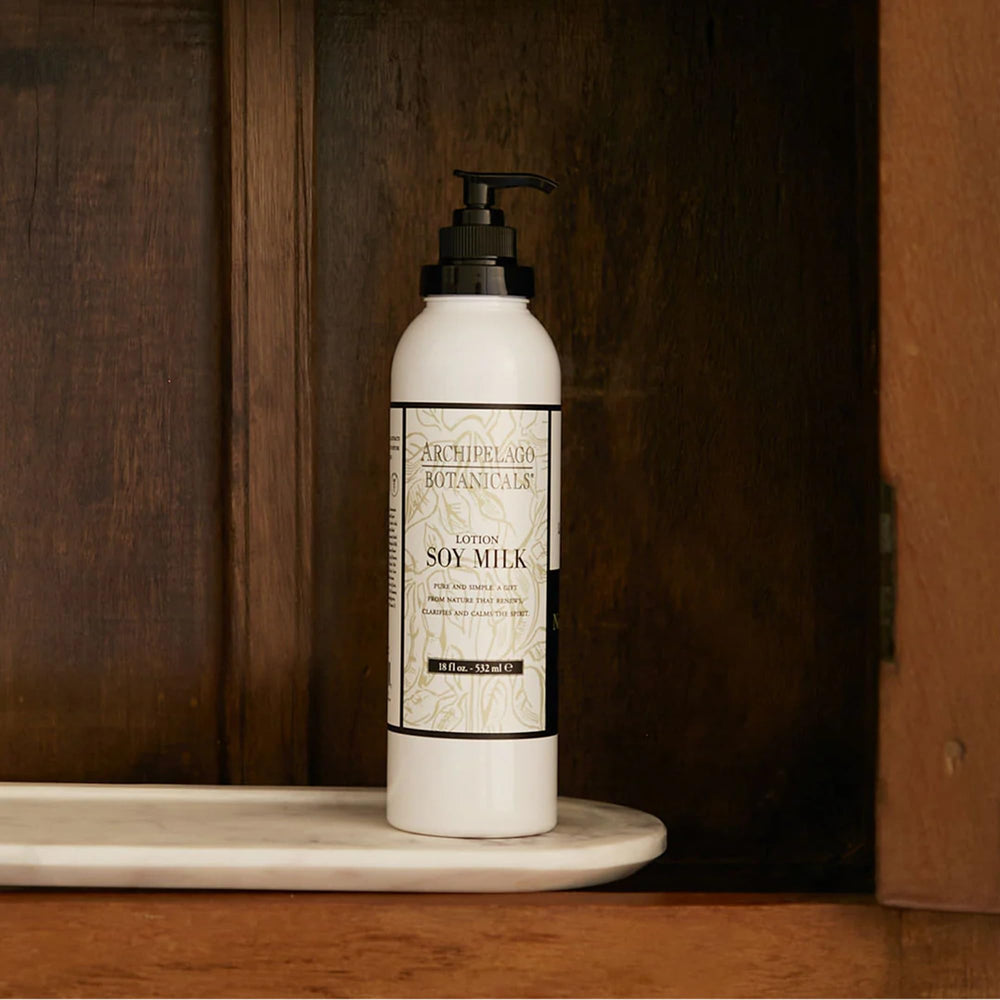 Archipelago Botanicals Soy Milk Lotion ingredients highlight jojoba esters and amino acids