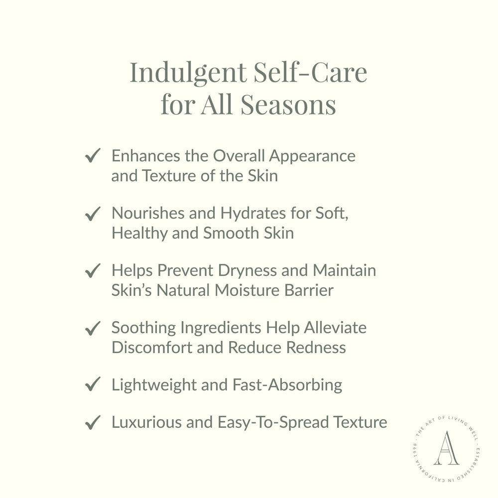 Archipelago Botanicals Soy Milk Lotion texture shown for smooth, non-greasy absorption