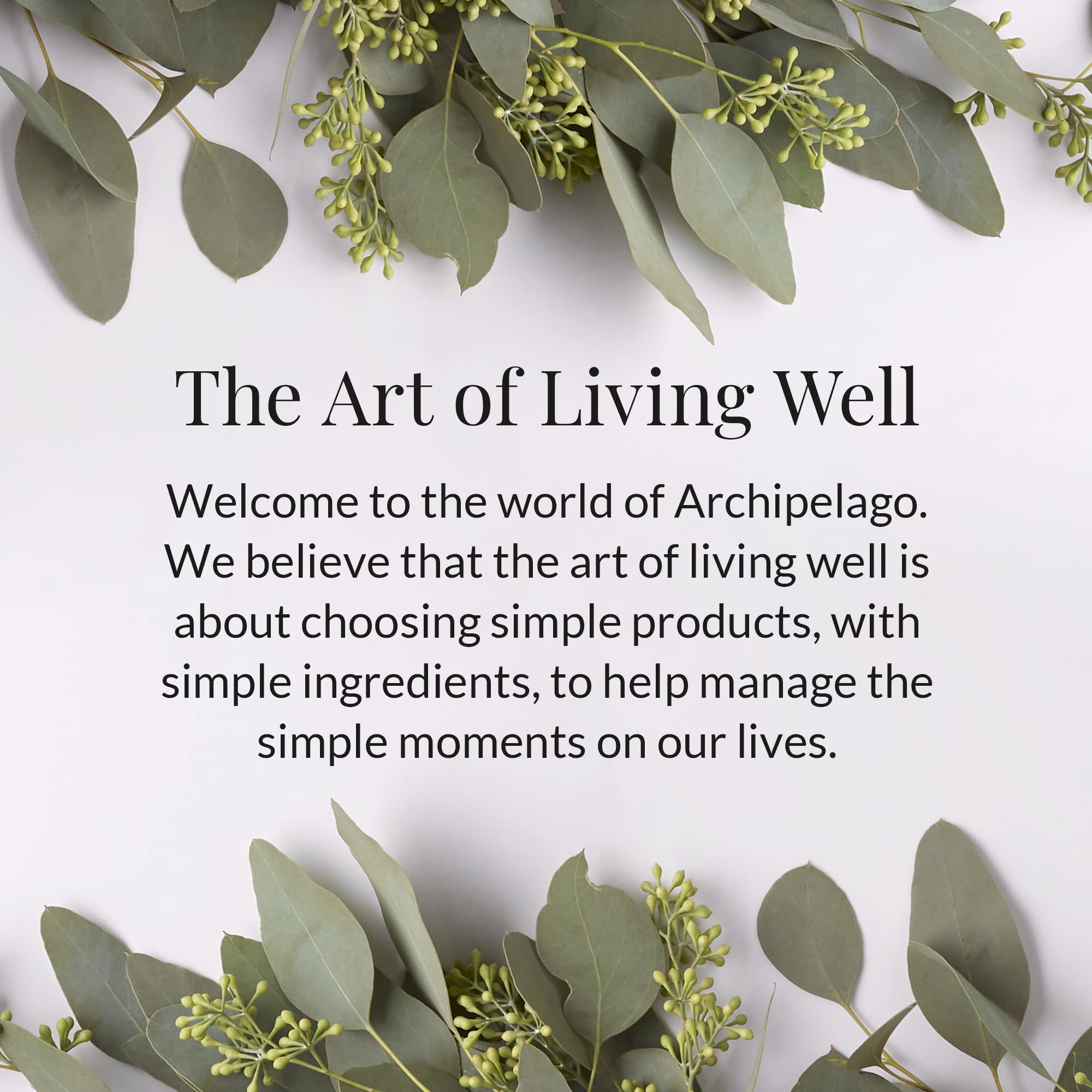 Archipelago Botanicals Morning Mint Lotion packaging closeup emphasizes simple, clean design