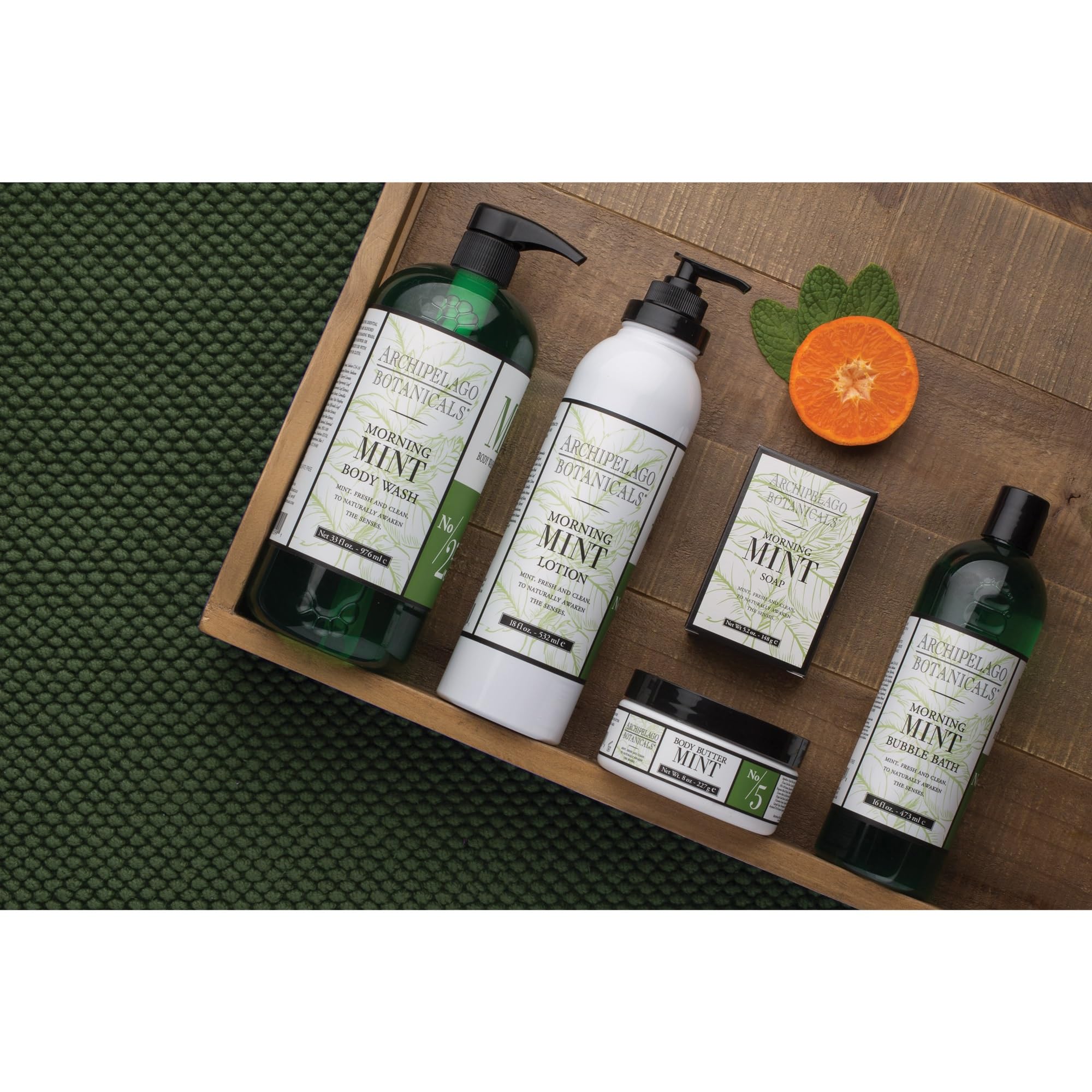 Archipelago Morning Mint sensory moment with mandarin and basil notes